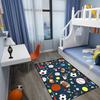 Sports Balls Rug for Boys Bedroom, Football, Basketball, Soccer Carpet, Non-Slip Sports Room Decor Rug for Kids