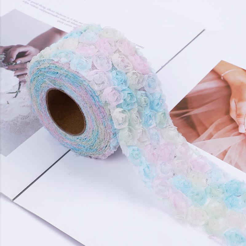 

DIY Party Embroidery Embellishment Rose Petals Curtains Mesh Bag Decorations Accessories Gift Dress