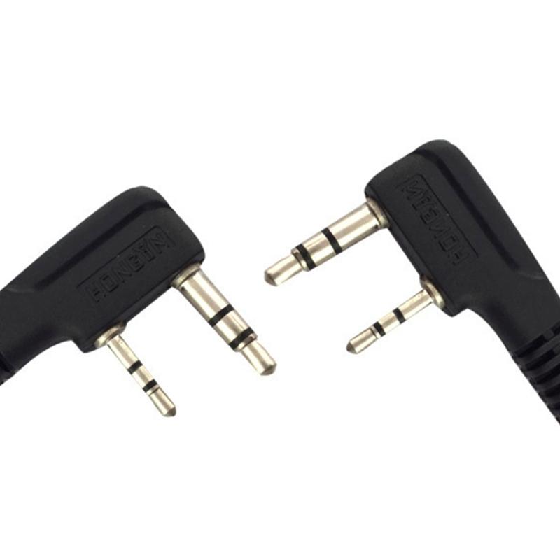 Strong PTT Headset Featuring Adjustable Ear Hook Designs Two Pin Radio Earpiece for Security Retail Hotel Staff Use