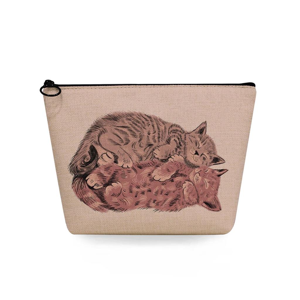 Women Cat Print Cosmetic Bag Toiletries Organize Travel Storage Case  6384