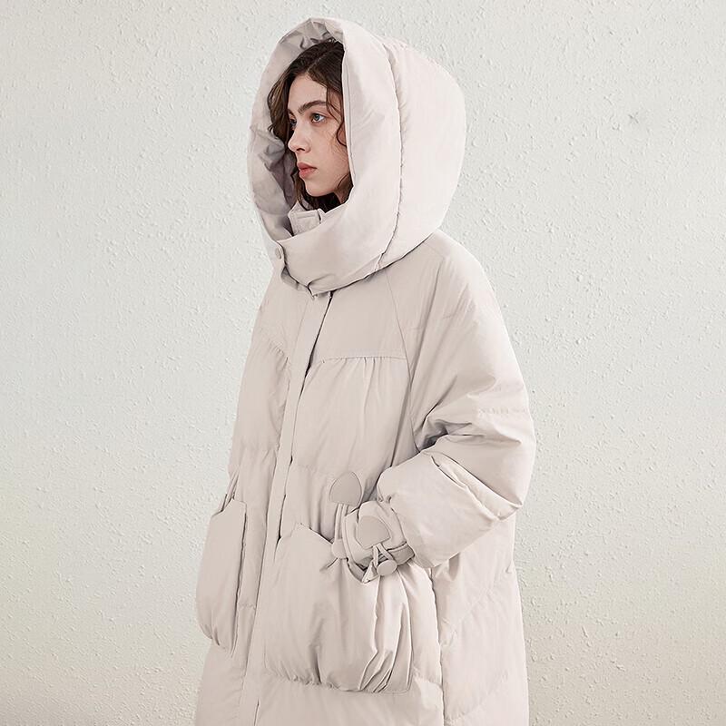 Chuyu Women's Long Hooded Winter Down Jacket