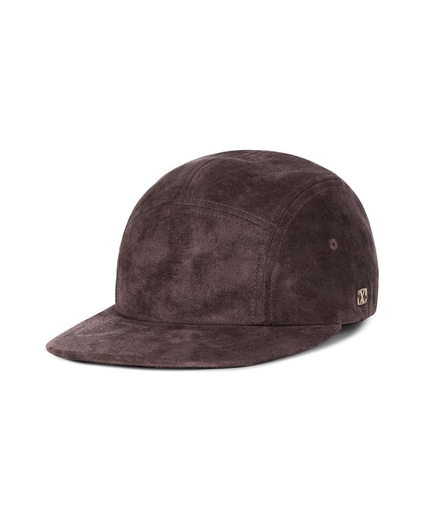 Bajal Va Square Suede Camp Cap Brown