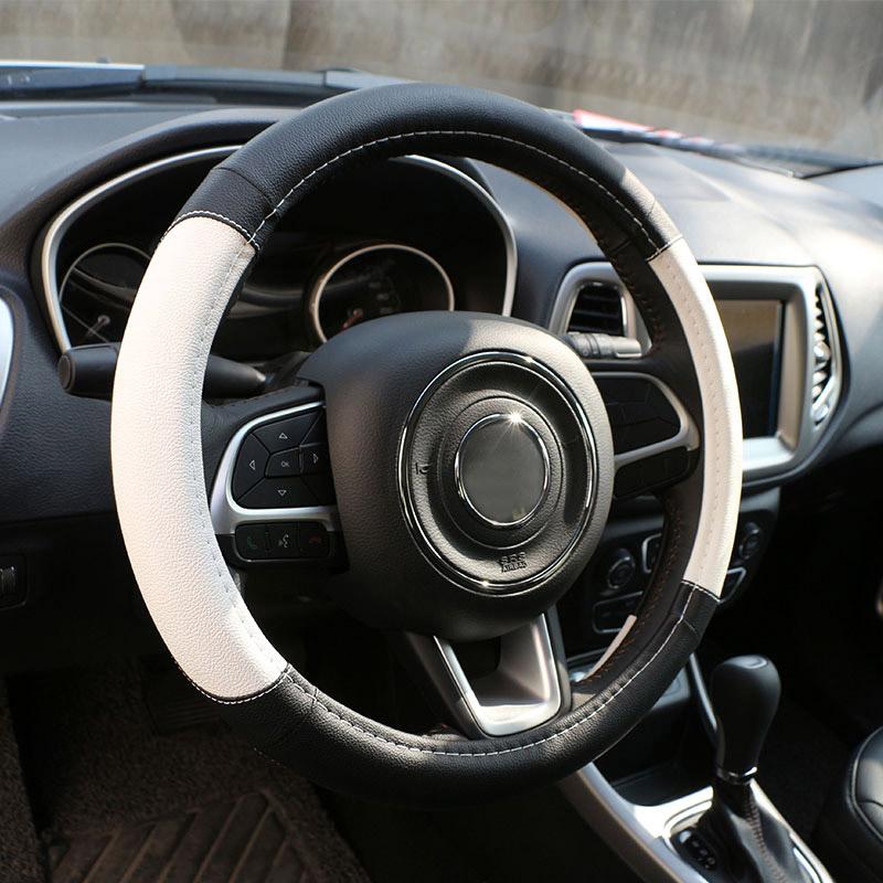 My Good Car Pu Leather Car Steering Wheel Protection Cover Steering Covers for Jeep Renegade 2015 2016 2017 Compass 2017
