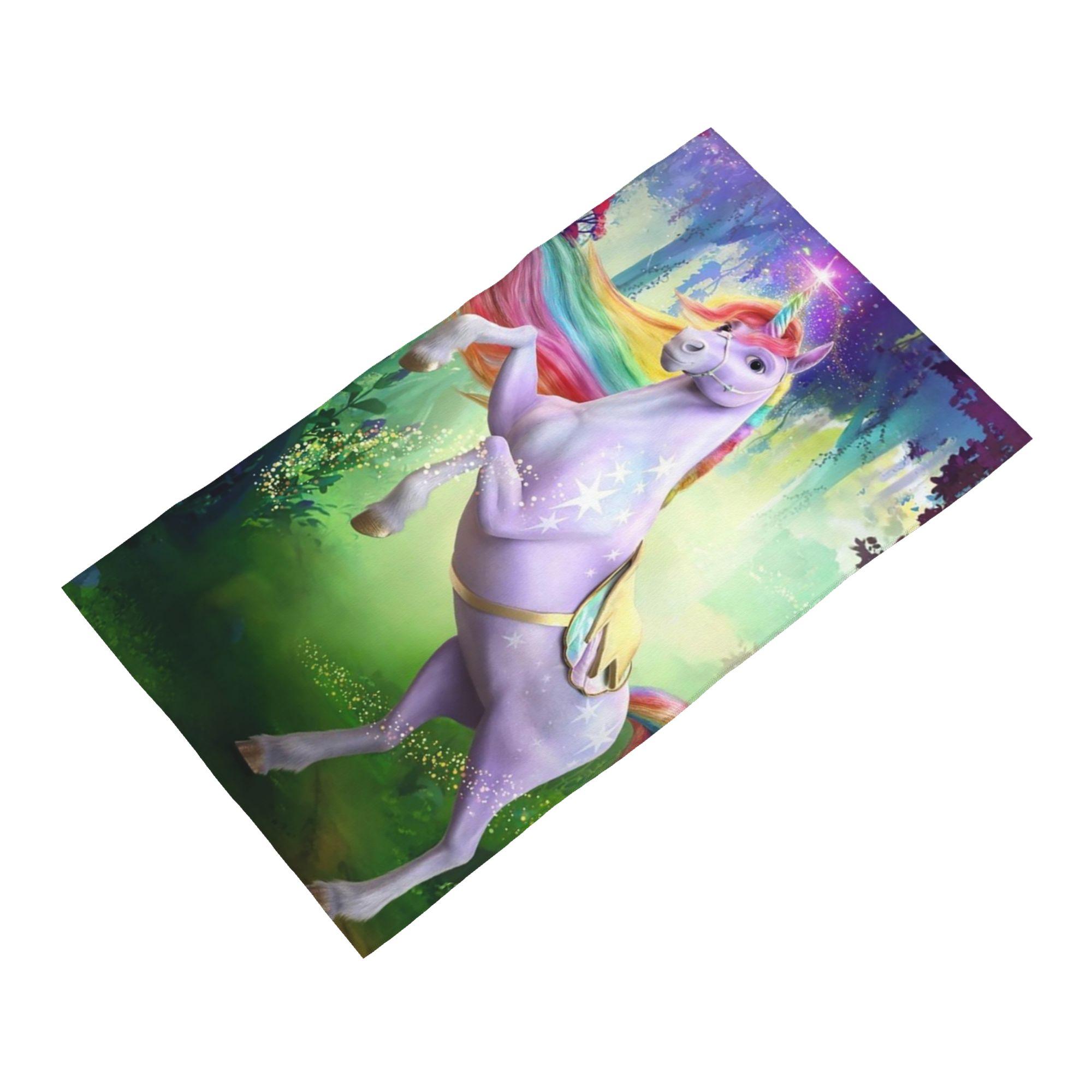 Ka Chen Muxi White Unicorn Academy Soft Face Towel Quick Dry Pool Bath Cotton Towels Absorbent Quick