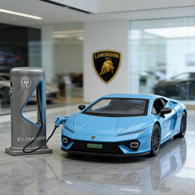 NEW 1/32 Lamborghini Temerario Supercar Alloy Model Car Toy Diecasts Metal Casting Sound and Light Car Toys for Children Vehicle