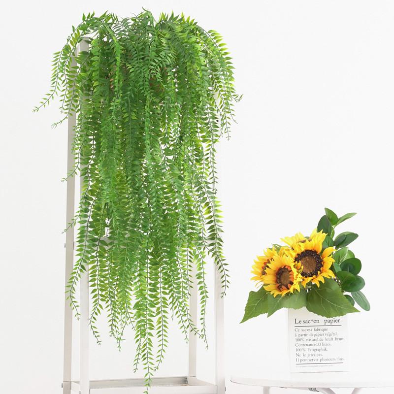 Babylonica Wall Salix Plant With Plastic Foliage For Home Decoration Props And