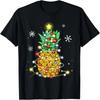 Ananas Weihnachten Xmas Lichter T-Shirt