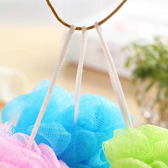 2 Stück Praktischer Reichhaltiger Schaum-Badeball Elastischer Schnelltrocknender Nylon-Duschball für Zuhause