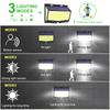 Outdoor Solar Motion Sensor Lights 468/528 LED Waterproof Solar Security Wall Lights for Garden Patio Pool Yard Fence Driveway