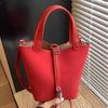 Frosted Retro Bucket Bag 2025 New Trendy Versatile Handbag Temperament Shoulder Bag Commuter Oblique Span Bag