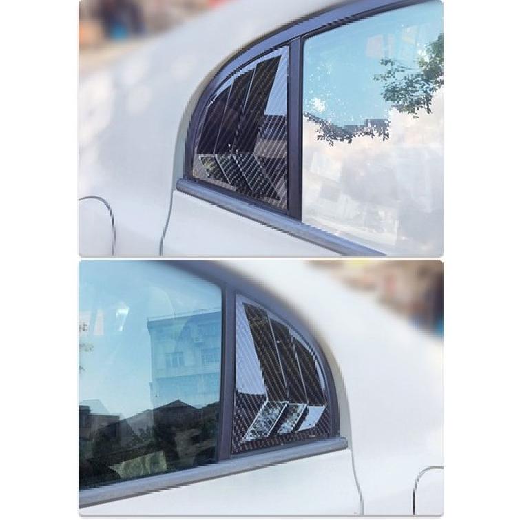 Carbon Fiber Side Vent Window Scoop Louver Cover Trim For HONDA Civic 2006-2011