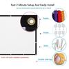 16:9 3D 60/72/84/100/120/150inch 16:9 Screen Anti-Crease Projection Movies Screen New Foldable HD Projector