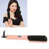 Hair Straightening Brush   Even Heating LCD Hair Straightener Brush for Home