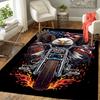 1pc American Eagle Motorcycle Carpet Rug for Bedroom Living Room Decor Sofa Home Game Area Rug Non-slip Floor Mat. DT7150161