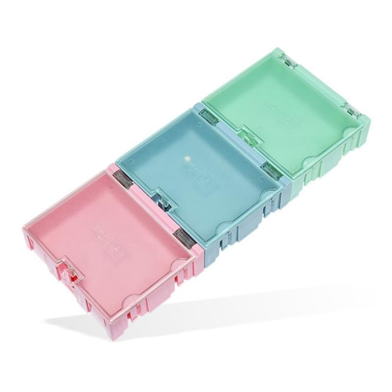 Interchangeable Mini Organizers Box Set Electronic Components Box For Beads Screws Fishing Tackle In Multiple Colors