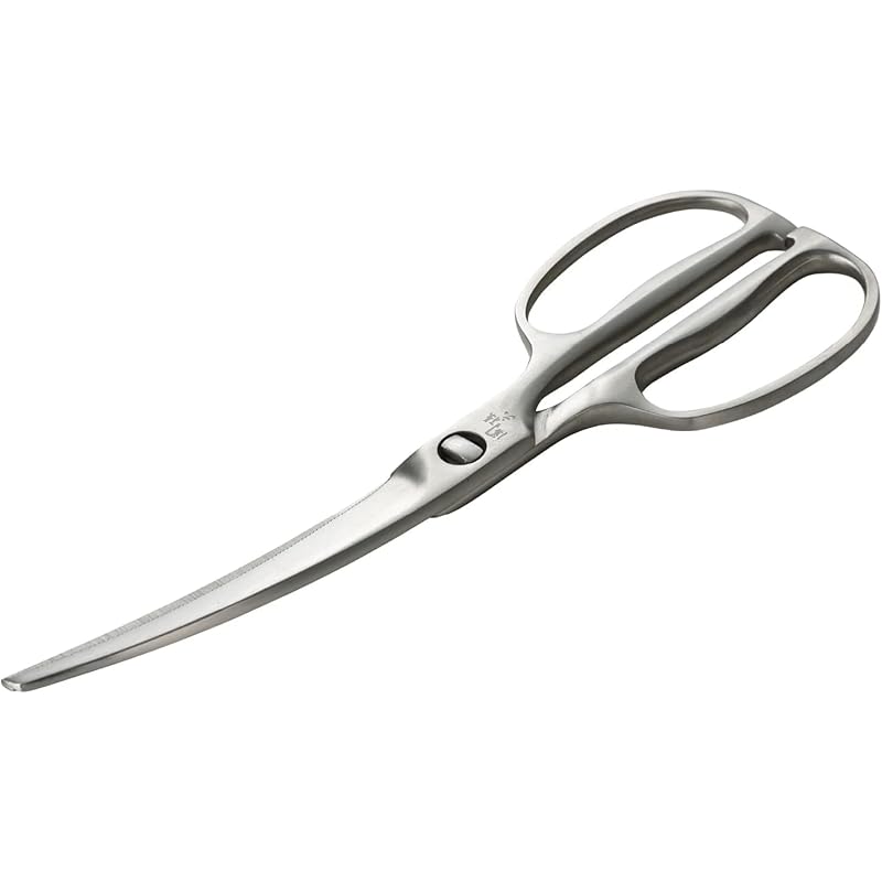 Seki Magoroku Forged Stainless Steel Curved Kitchen Scissors DH3346