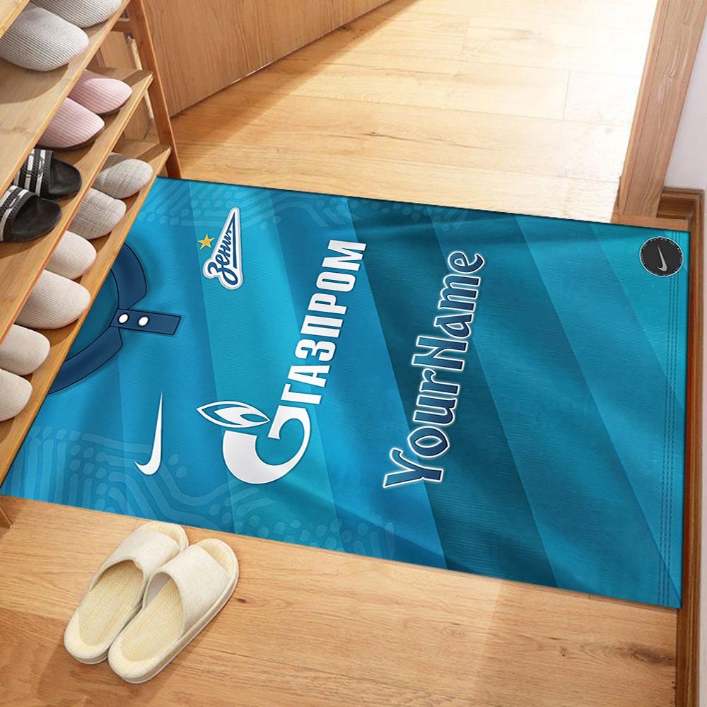 Fc Zenit Saint‑petersburg Customizable Name Floor Rug Office Rug Perfect for Decorate room Playrooms Hallway Dormitory Anti-slip Rug Anime Office Deco