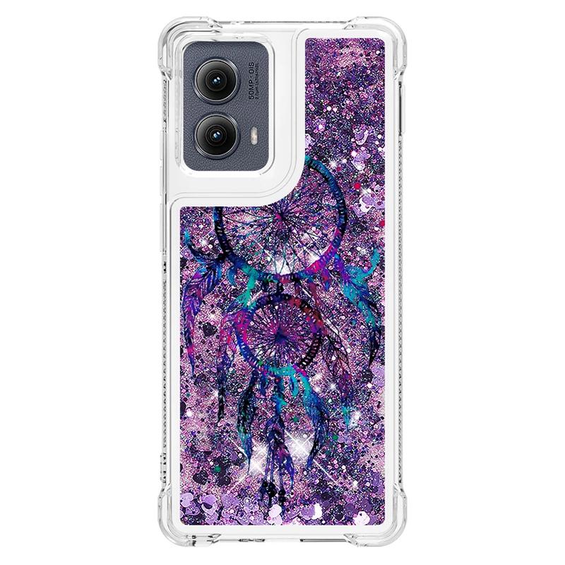 Edge 5G 2024 Case on For Fundas Motorola Edge 2024 Cover Bling Glitter Dynamic Liquid Case For Moto Edge2024 5G Phone Cases Etui