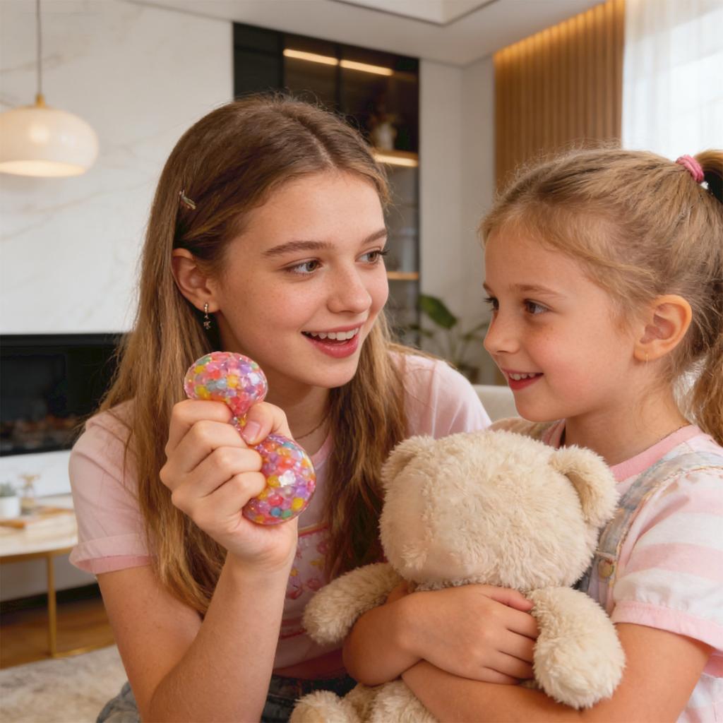 A Set Of 12 Soft Rubber Balls For Stress Relief And Relaxation. Suitable As A Gift For Children.