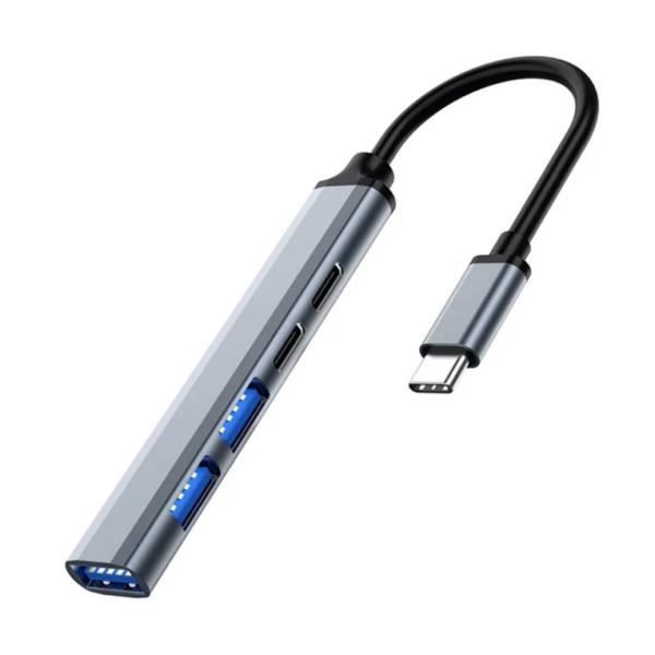 Hub USB - EW1149 - 4 Ports - USB-A 3.2 Gen1 - USB 2.0 - USB-C avec Power Delivery 3.0