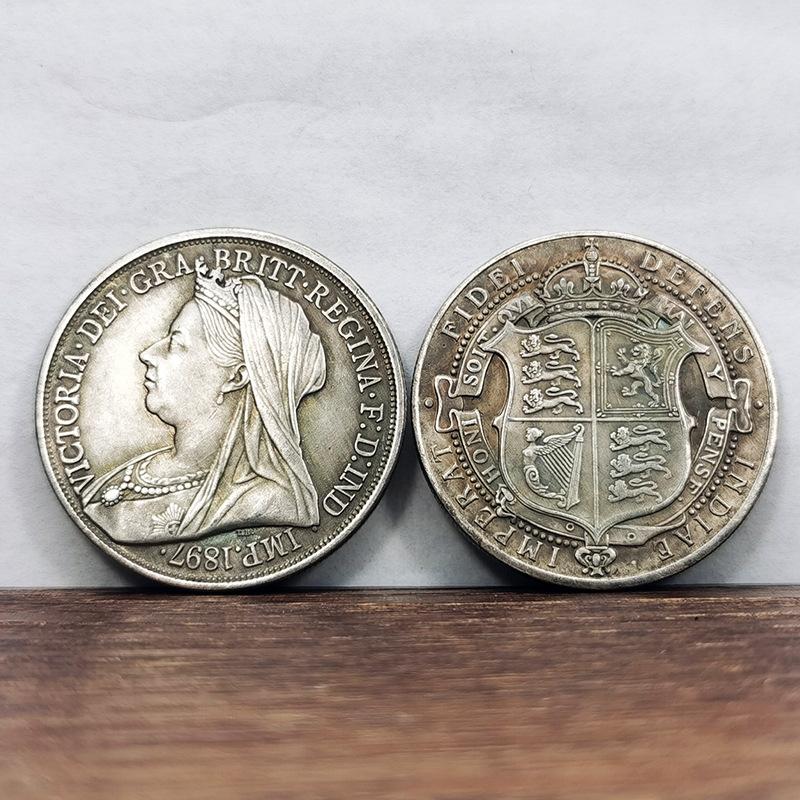 

1897 Королева Виктория, винтажные поделки, декоративные монеты, креативные подарки, коллекционный, Рождественский подарок, Подарки для чулка