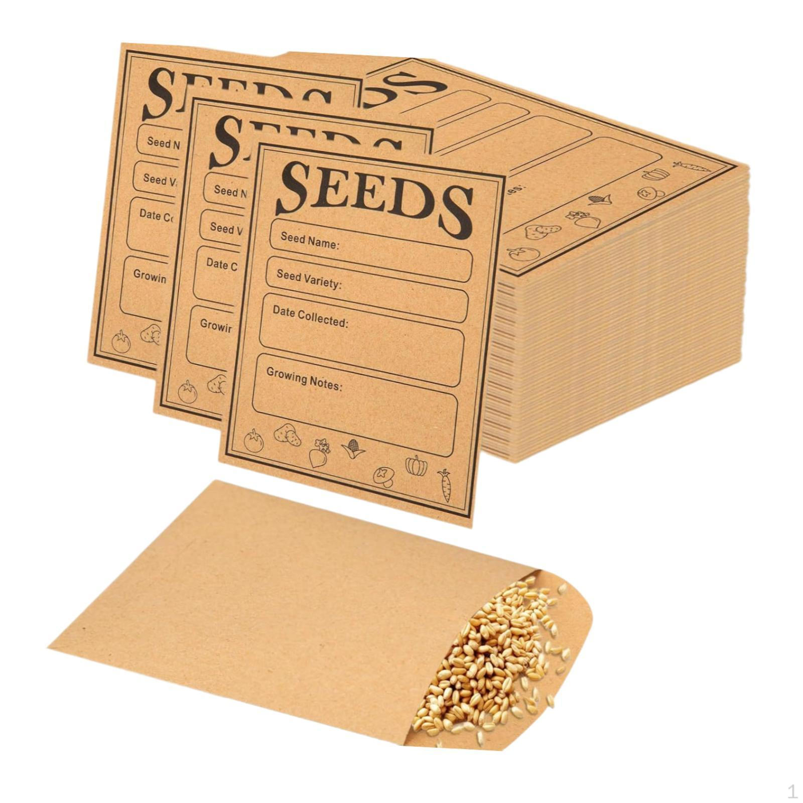 

50 Mini Envelopes for Organizing Seed Collections without Binder