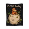 Ultimately I Have to Be Brave Lonely Punch Monkey Fleece Throw Blanket  Blankets for Home Travel Super Soft Plush Thin Quilt,