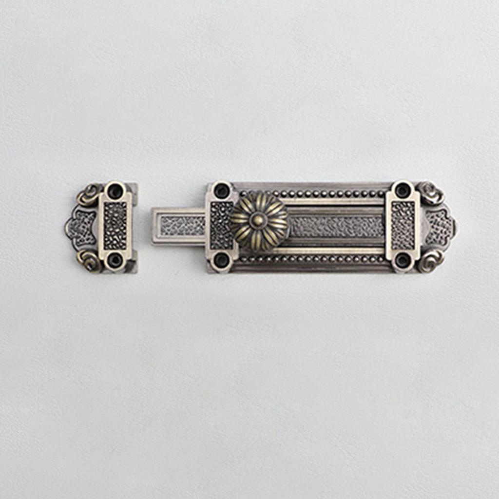 Thickened Sliding Bolt Door Lock Zinc Alloy Slide for Latch Lock Safety Door Barrel Bolt Retro Privacy for Latch Easy To