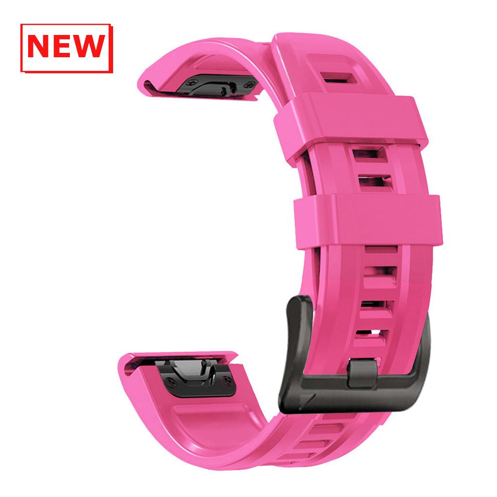 Cinturino in Silicone da 22 mm 26 mm per Garmin Instinct 3 2X Solar Band Fenix E 8 7 7X 6X 6 Pro/Quatix 7 6 5 3/Enduro 3 2 Braccialetto QuickFit