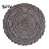 Eco-friendly Placemat 12 Inch Round Placemats, Polyester Woven Braided Place Mats, Washable Heat Resistant Circle Dining Table Mats for Kitchen