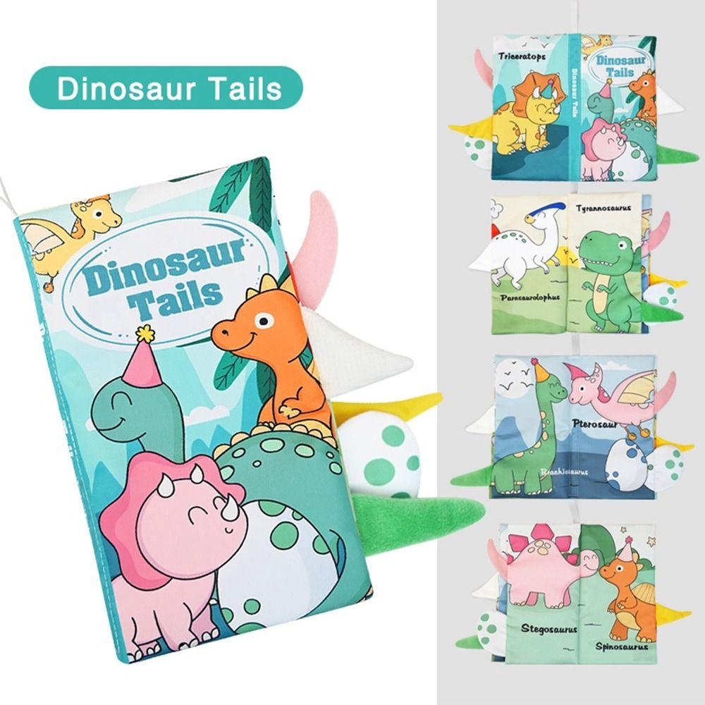 3D Animal Tail Cloth Book Washable Cloth Book Toys Creative Crispy Cloth Book  0-36 Months
