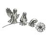 Metal Halloween Yard Signs Ghost Garden Stake, Rustic Art Decor with Dandelion Accent, Landscape Sculpture for Lawn Patio Flower Bed And Backyard