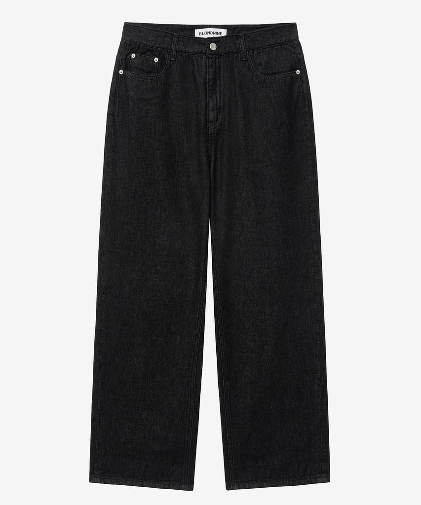 BLOND9 Summer Wide Denim Pants_Black