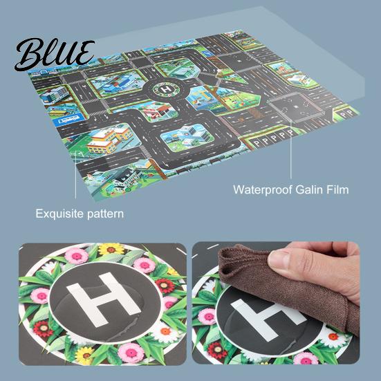 Game Pad Comfortable Play Place Mat Traffic Toy Playing Waterproof Educational Parking Baby Pattern Accessories