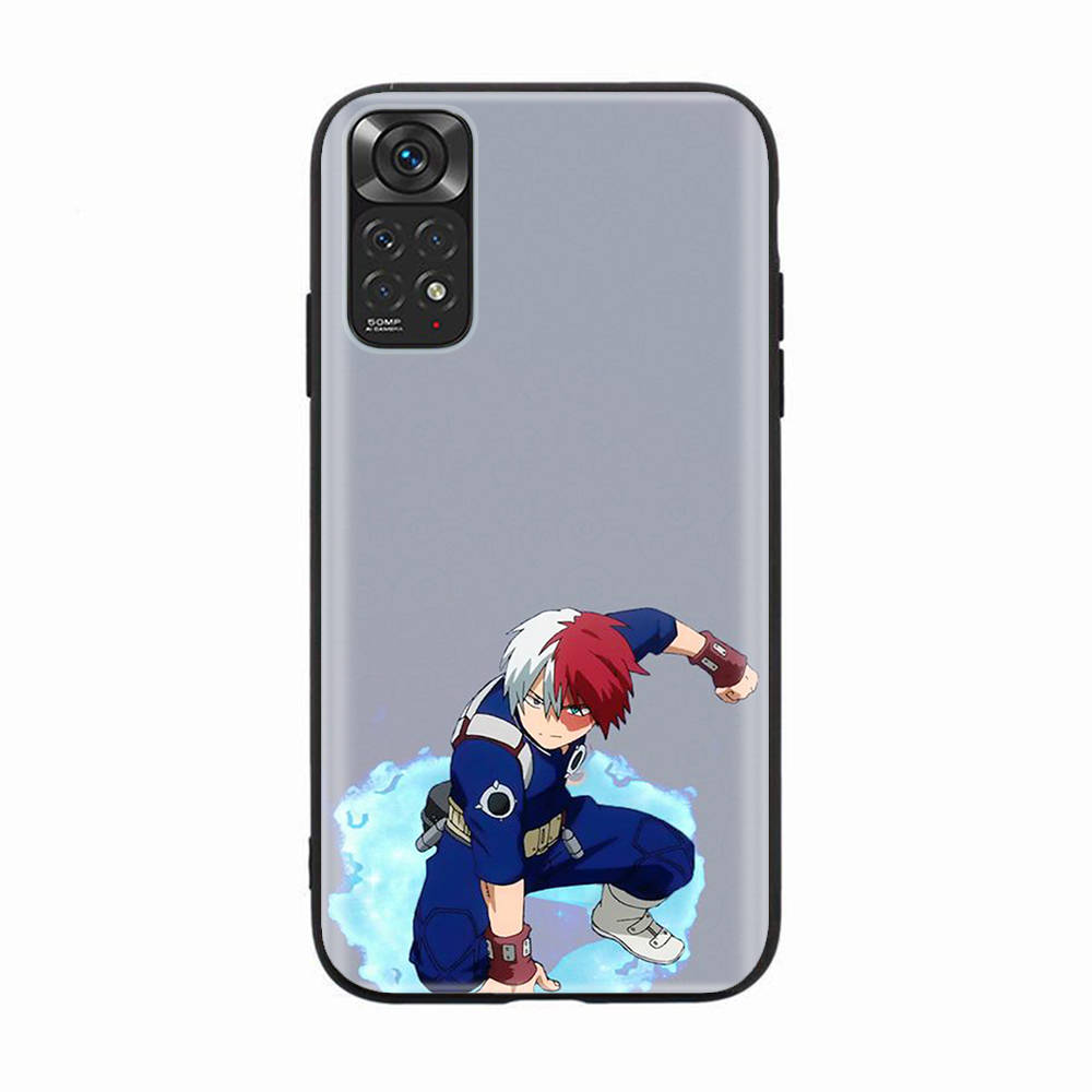 Black Case for Samsung Note 20 Lite S24 Ultra S23 A03 A05 A06 A11 A71 A15 A16 A13 A24 A25 A33 A52 A53 A50 M55 M35 Plus D-54 Hero Academia
