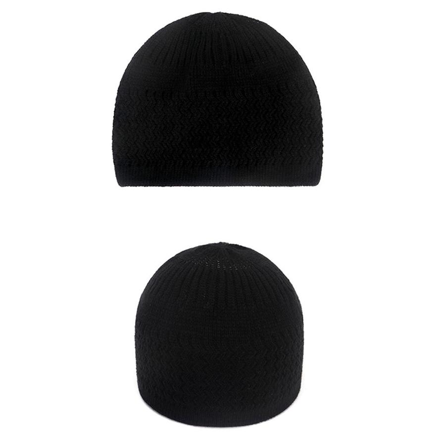 Autumn and Winter Hats Knit Hats Men's and Women's Wave Jacquard Neutral Dome Warm Woolen Toe Caps