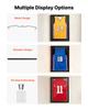 Jersey Frame Display Case, 90 X 70 X 4 Cm, Lockable Wooden Sport Jersey Shadow Box with 98% UV Protection PC Panel and Hanger, for Baseball Basketball