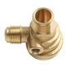 3 Port Copper Check Valve Connector with Male Threads for Air Compressor Tubes Air Pressure Tank and Piston Pump