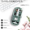 Transparent Mouse, 2.4G USB Wireless, Bluetooth, Quiet, Type-C Charging, 4DPI, 3-Device Connection, Lightweight, Optical, for PC, Notebook,