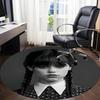 1PC Wednesday Addams Office Round Area Rug, Indoor Mat Suitable For Office, Under Office Chairs Bedroom Living Room Home Decor, Room Deco110