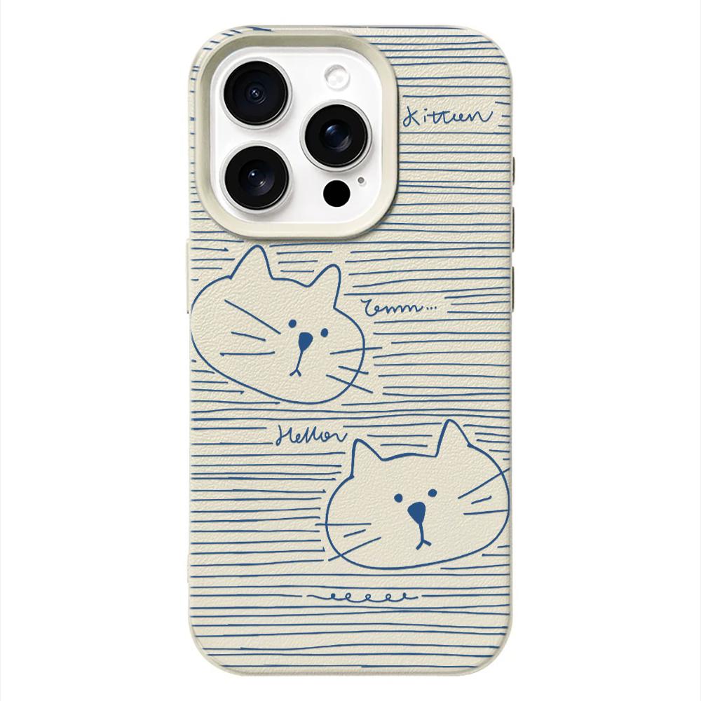 

Line Cat Phone Case For IPhone 17 Air 16 16E 15 14 13 12 11 Pro Max 16 15 14 Plus Phone Case Bumber Cover 16E 15 14 Case iphone 11