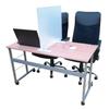 Com Partition Clamp 2 Adjustable Fixing Compatible with White Sun-Kei Base, Pieces, Bracket, 3-6mm Thickness, I-Type, CL-03-2W,