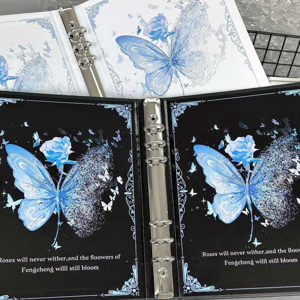 3-inch Size A5 Photo Album Butterfly Design 3-inch K-pop Idol Photo Binder Concert