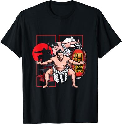 NOVÉ Japonský Sumotori Japonsko Zápasníci Zápas Sumo Tričko S-4XL Unisex Tričko
