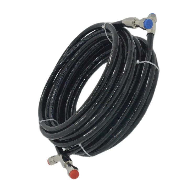 Two hose and Four connector Suitable for Teleflex Marine HO5112 Hose Kit Hydraulic Outboard Steering Boat 2M