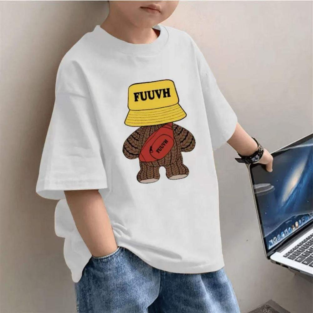 Kids T-Shirt Printed Kids T-Shirt Gift Pure Boys Short Sleeve T-Shirts