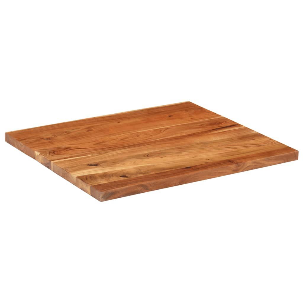 Vidaxl Blat Stołu, 90X80X2,5 Cm, Prostokątny, Lite Drewno Akacjowe