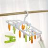 Foldable Socks Clip Plastic Laundry Clip Multifunctional Underwear Drying Rack  Bathroom