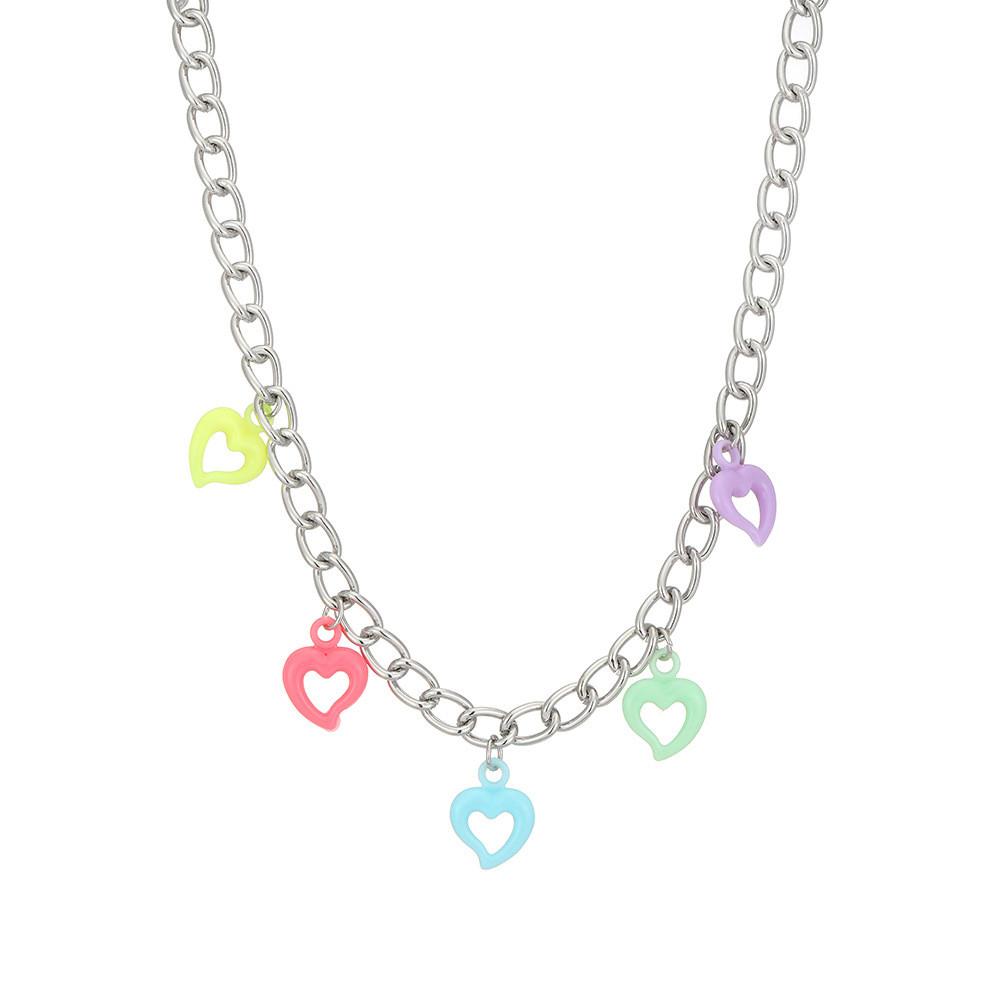 

Versatile Shaped Heart Necklace In Alloy With Stunning Resin Charm For Lovers Fashion XH0747