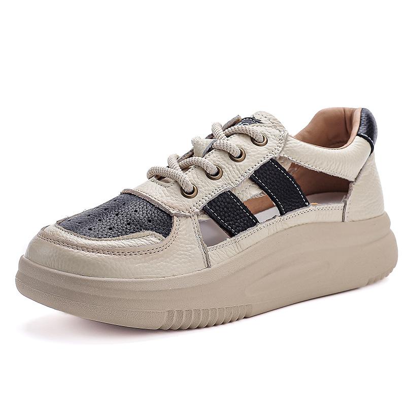 

Женские летние повседневные спортивные сандалии на платформе, на толстой подошве, универсальные, с мягкой подошвой, сандалии с увеличением роста 40